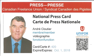 André Cloutier Journaliste